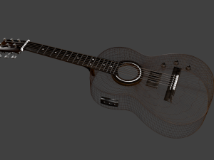 guitar acoustic 3D Модель