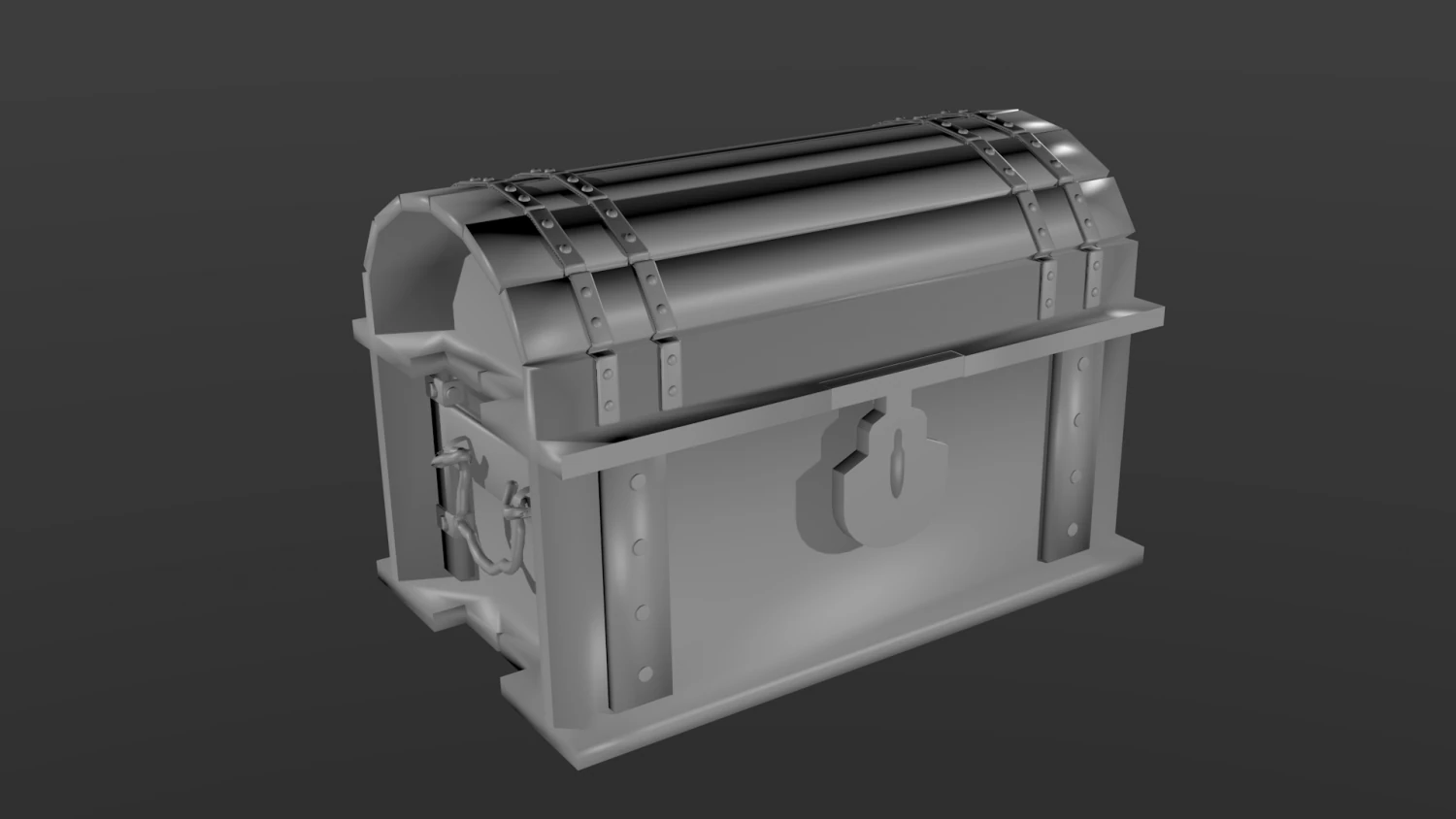 pirate chest 3D Model .c4d .max .obj .3ds .fbx .stl .blend 