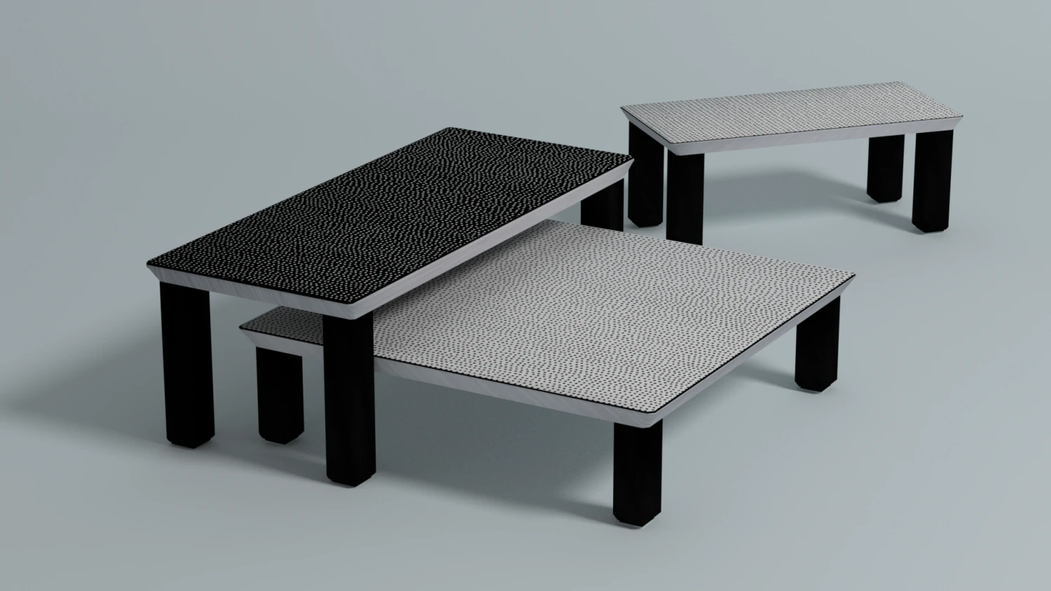 Chair set 3D Model .c4d .max .obj .3ds .fbx .stl .blend 