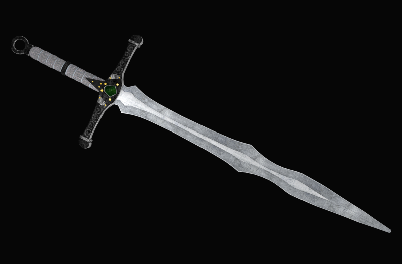 Sword 3D 모델 .c4d .max .obj .3ds .fbx .stl .blend 