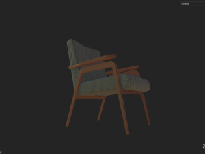 armchair soviet Modelo 3D