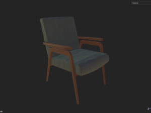 armchair soviet Modelo 3D