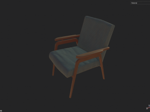 armchair soviet Modelo 3D