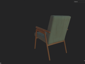 armchair soviet Modelo 3D