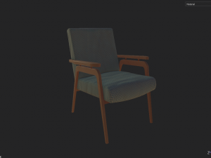 armchair soviet Modelo 3D