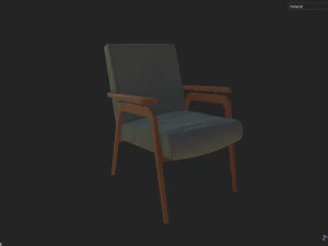 armchair soviet 3D Model