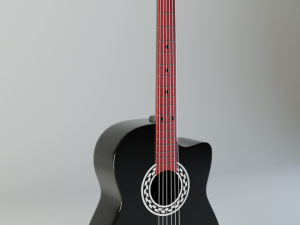 acoustic guitar 3D Model