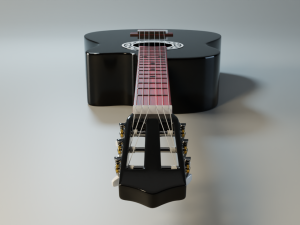 acoustic guitar 3D Model