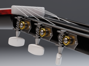 acoustic guitar 3D Model