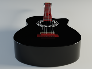 acoustic guitar 3D Model