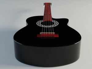 acoustic guitar 3D Model