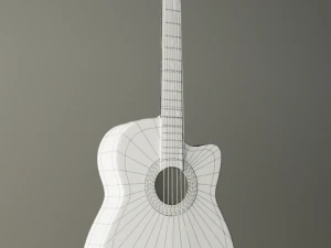 acoustic guitar 3D Model