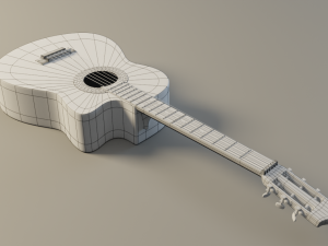 acoustic guitar 3D Model