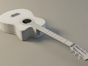 acoustic guitar 3D Model
