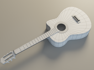 acoustic guitar 3D Model