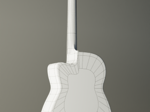 acoustic guitar 3D Model