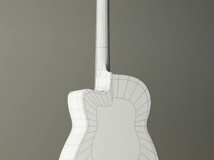acoustic guitar 3D Model