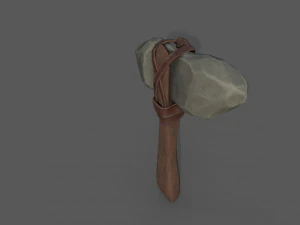 도끼 팩 1 로우 폴리 3D 모델