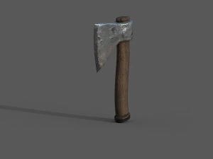 도끼 팩 1 로우 폴리 3D 모델
