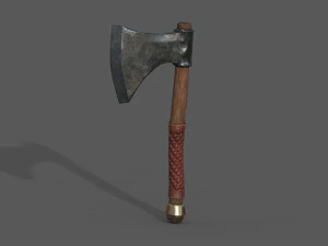 도끼 팩 1 로우 폴리 3D 모델
