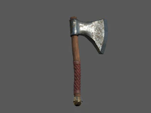 도끼 팩 1 로우 폴리 3D 모델