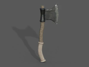 도끼 팩 1 로우 폴리 3D 모델