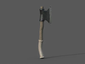 도끼 팩 1 로우 폴리 3D 모델