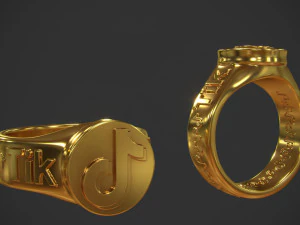 anello tiktok modello di stampa 3d Modello di stampa 3D