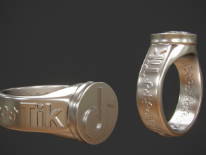 ring tiktok 3d print model 3Dプリントモデル