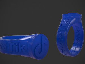 ring tiktok 3d print model 3Dプリントモデル