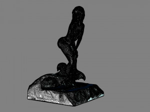 girl and sea 3d print model 3D Print Model