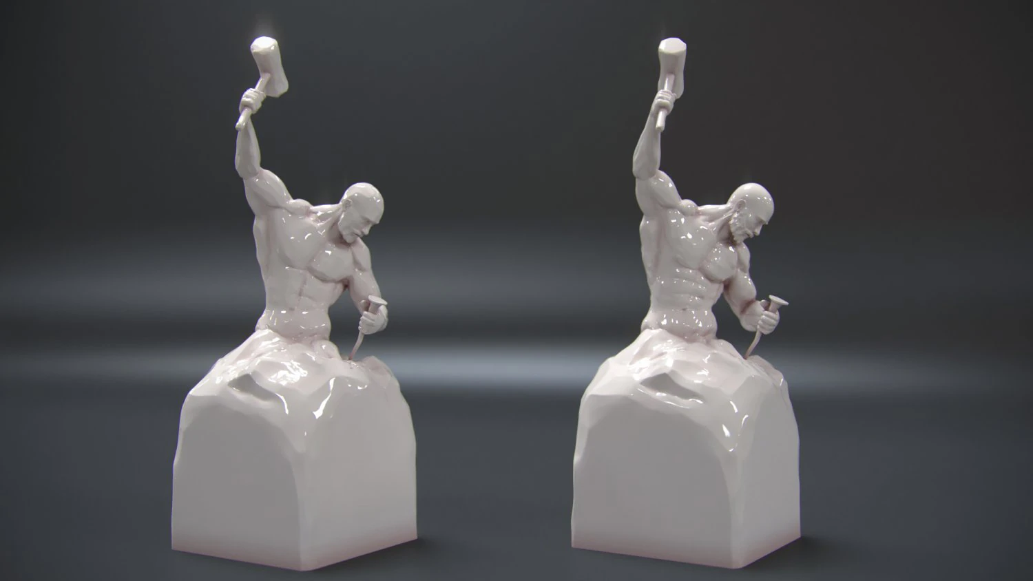the man who made himself 3d print model 3D Print Model .c4d .max .obj .3ds .fbx .stl .blend 