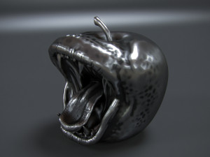 apple mutant 3d print model 3Dプリントモデル