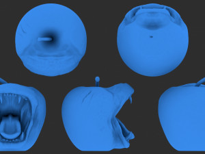 apple mutant 3d print model 3Dプリントモデル
