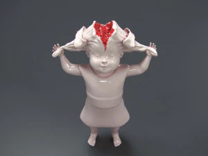 zombie girl 3D Print Model