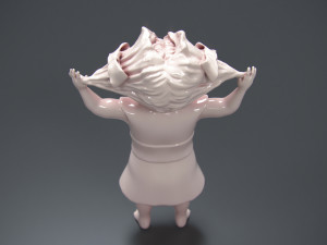 zombie girl 3D Baskı Modeli