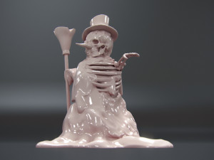 christmas snowman 3d print model 3Dプリントモデル