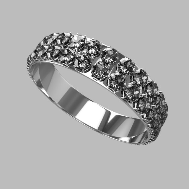 ring with diamonds Modelo 3D .c4d .max .obj .3ds .fbx .stl .blend 