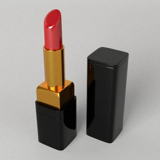 Lipstick 3D Model .c4d .max .obj .3ds .fbx .stl .blend 