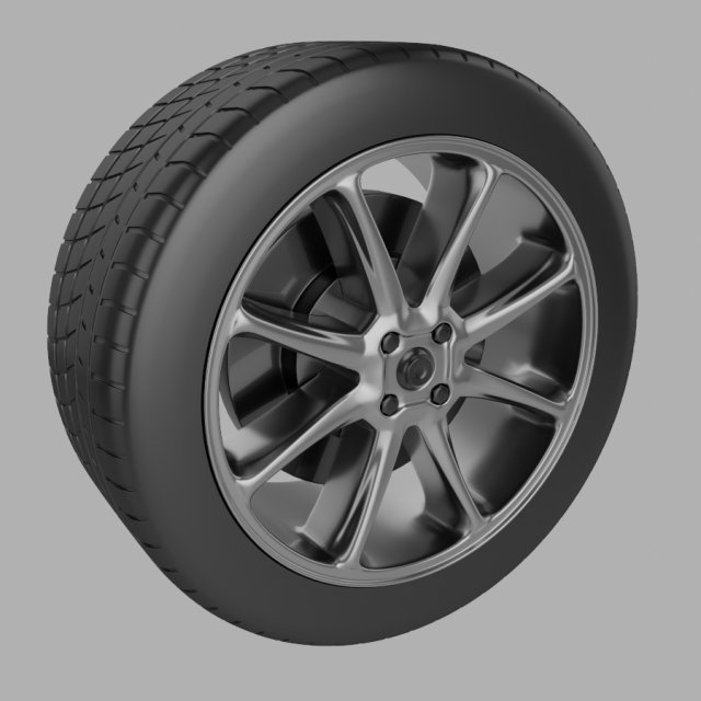 wheel 3D Model .c4d .max .obj .3ds .fbx .stl .blend 