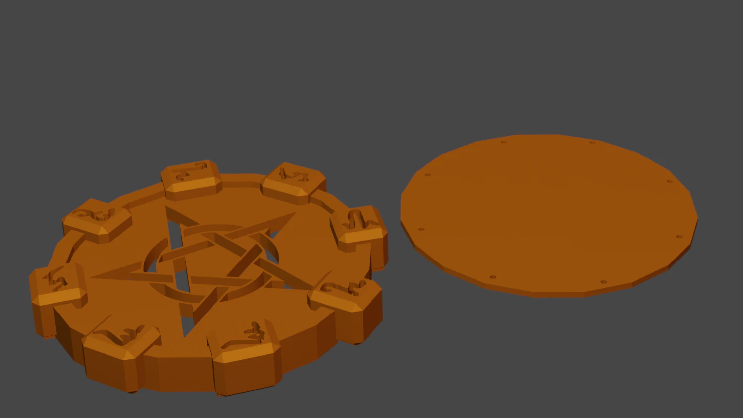 runic glass holder 3D Print Model .c4d .max .obj .3ds .fbx .stl .blend 