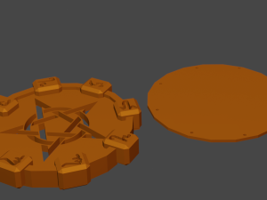 runic glass holder 3D 프린트 모델