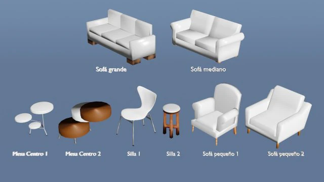 forfait int&eacute;rieur de maison Modèle 3D .c4d .max .obj .3ds .fbx .stl .blend 