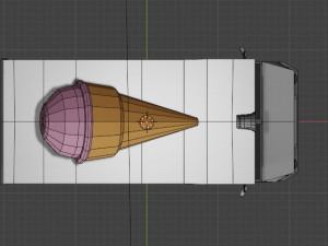 ice cream truck lowpoly 3D Модель