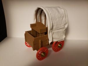 covered wagon 3D-printmodel