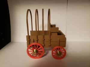 covered wagon 3D Print Model