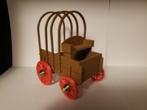 covered wagon 3D-printmodel