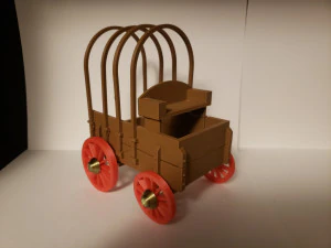 covered wagon 3D Print Model