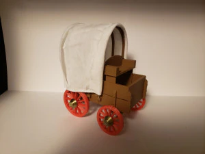 covered wagon 3D Print Model
