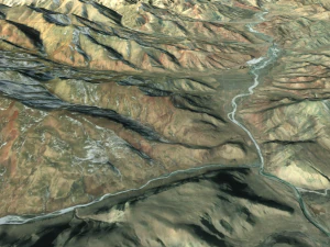 उच्च गुणवत्ता वाला भू-भाग मॉडल 3D मॉडल